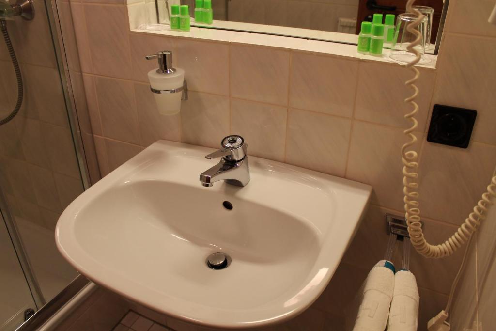 Koupelna v ubytování Hotel Höfler B&B