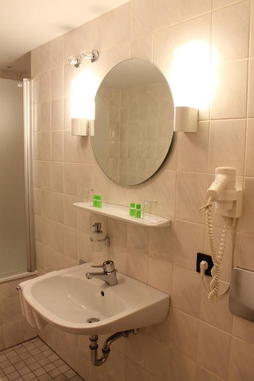 Koupelna v ubytování Hotel Höfler B&B