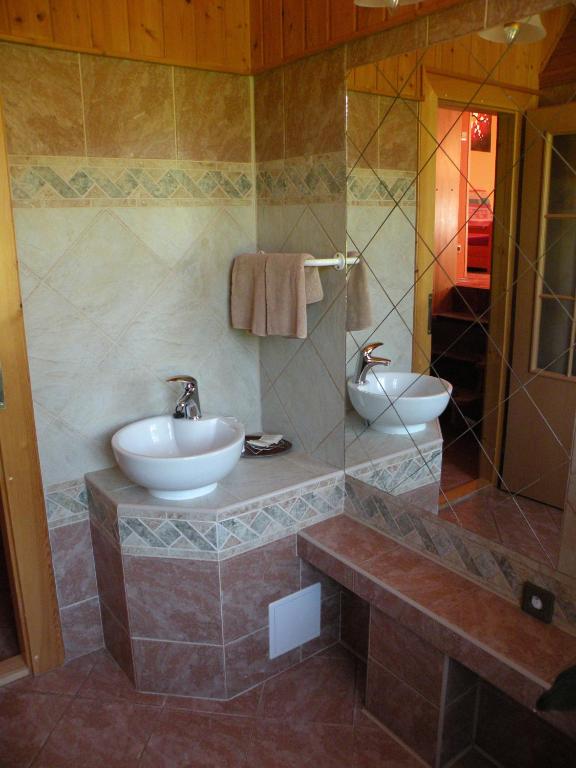 Kúpeľňa v ubytovaní Hotel Lesní dům