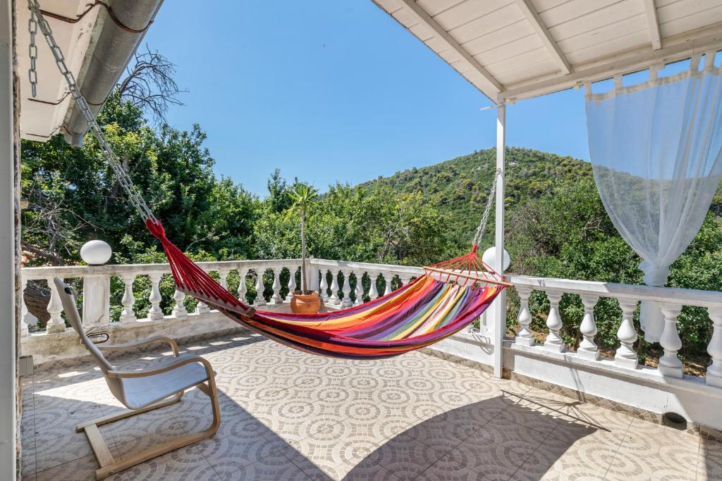 A balcony or terrace at Konstantina Yard Studio