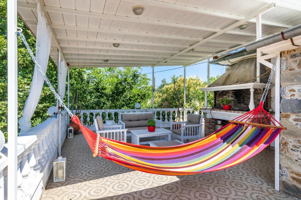 A balcony or terrace at Konstantina Yard Studio