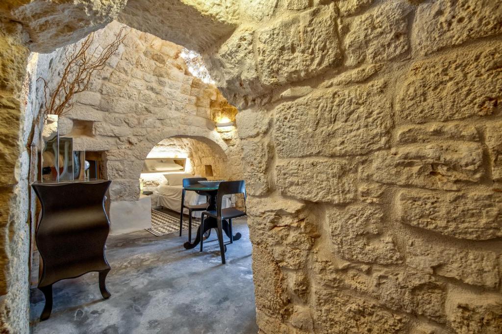 Posezení v ubytování B&B Trulli Moonlight da Grace