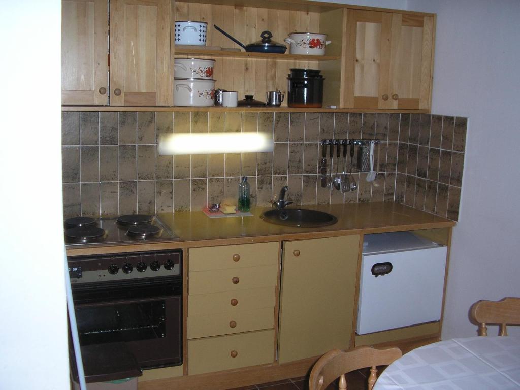 Kuchyň nebo kuchyňský kout v ubytování Camping Pivka Jama Postojna