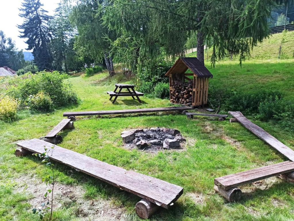 Zahrada ubytování Penzion Jizera Malá Skála