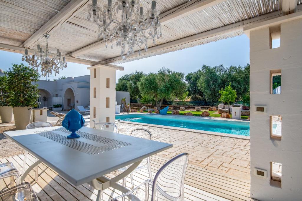 Bazén v ubytování B&B Trulli Moonlight da Grace nebo v jeho okolí
