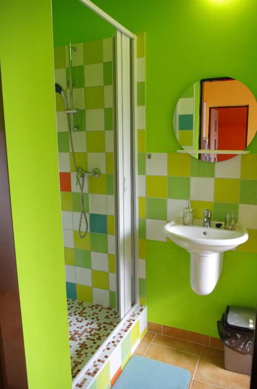Koupelna v ubytování Hotel Na Trojce