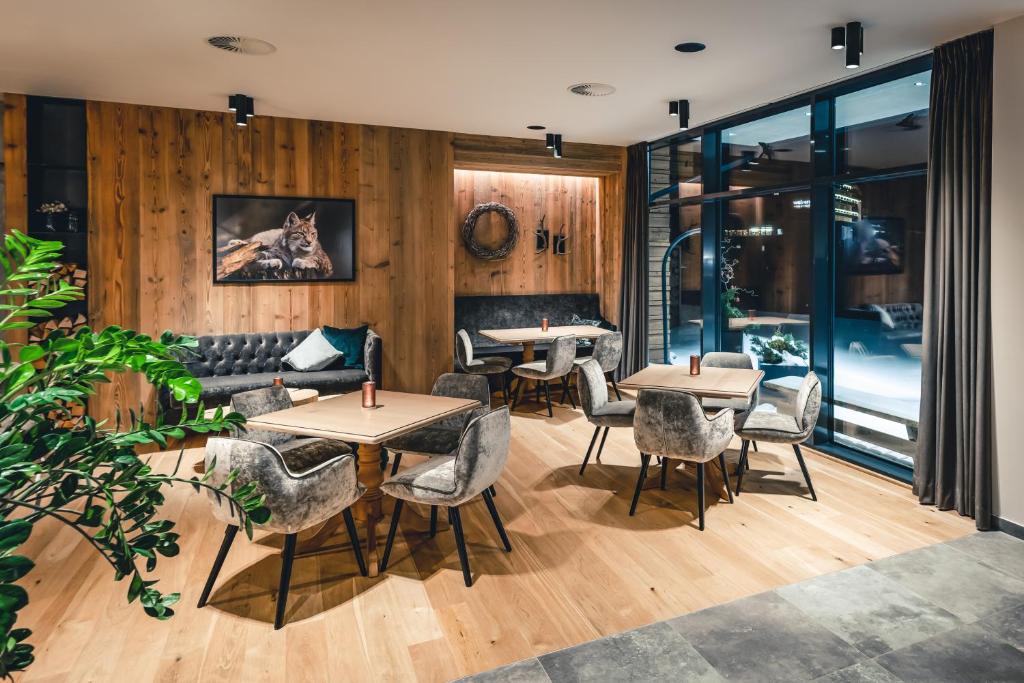 Posezení v ubytování LUX ALP CHALET am Arlberg