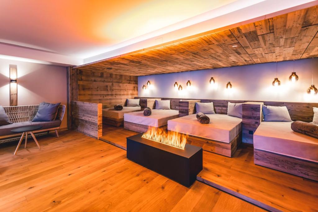 Posezení v ubytování LUX ALP CHALET am Arlberg