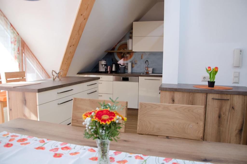 Kuchyňa alebo kuchynka v ubytovaní Voitsberg-Apartments