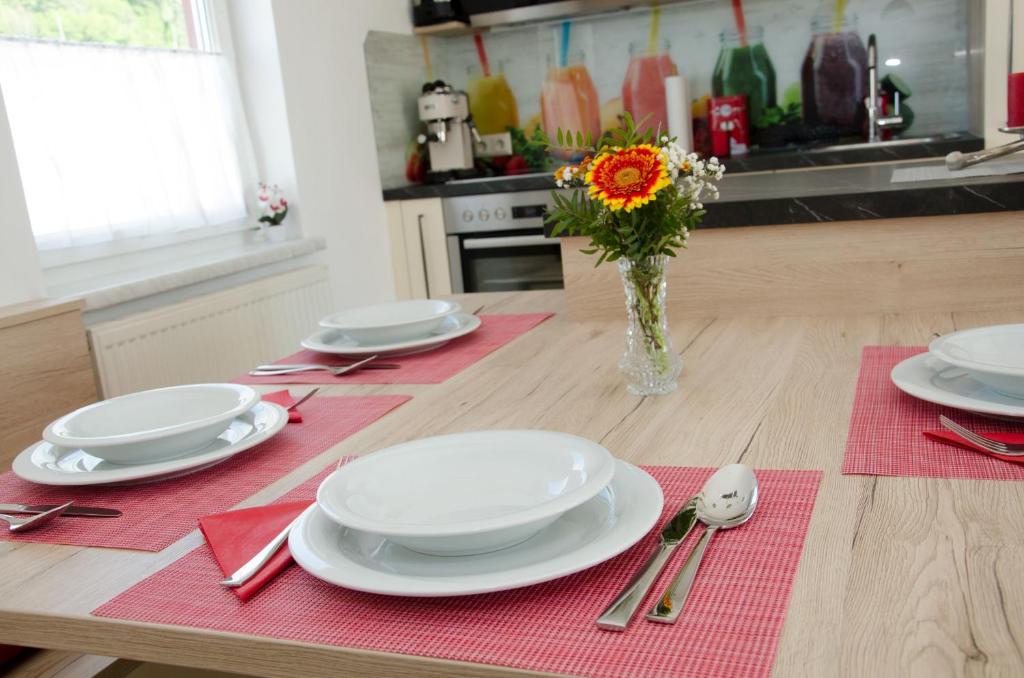 Kuchyňa alebo kuchynka v ubytovaní Voitsberg-Apartments