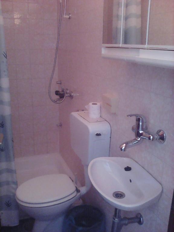 Kúpeľňa v ubytovaní Dvokrevetna soba s balkonom i kuhinjom 1
