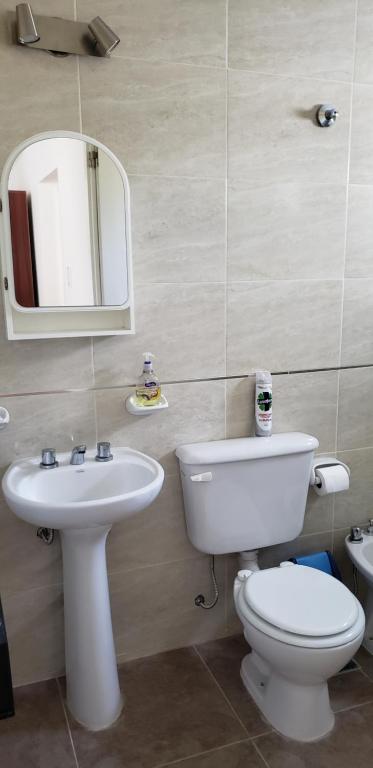 Koupelna v ubytování Nuestro Sueño