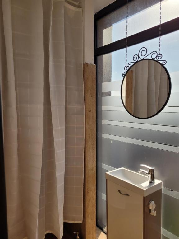 Koupelna v ubytování MAG Motel