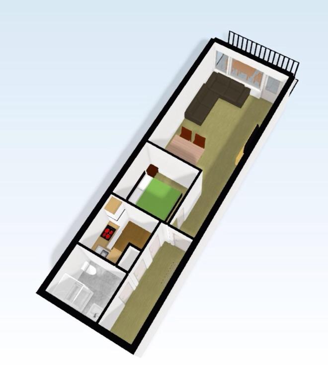 Půdorys ubytování Appartement 320 Kunners Oostenrijk