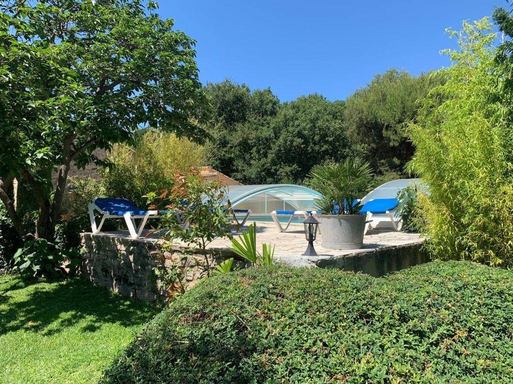 Zahrada ubytování Bastide Sainte Agnès