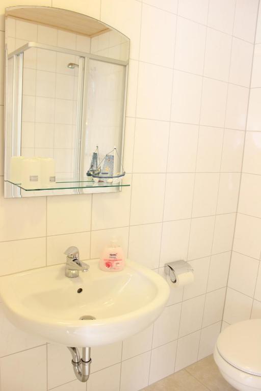 Koupelna v ubytování Ferienhaus Segebrecht