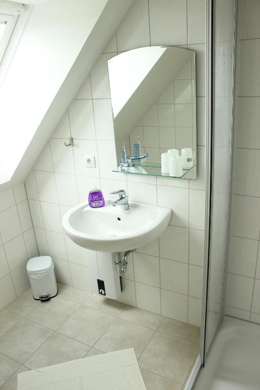 Koupelna v ubytování Ferienhaus Segebrecht