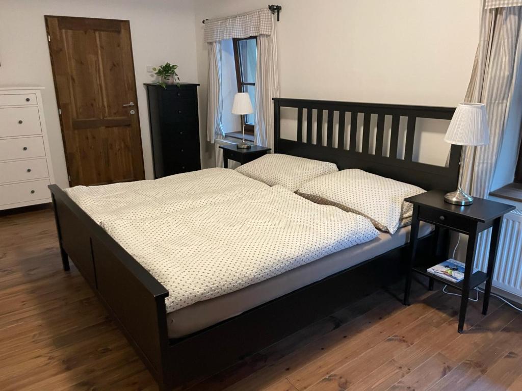 Postelja oz. postelje v sobi nastanitve Apartmány Rožmberk