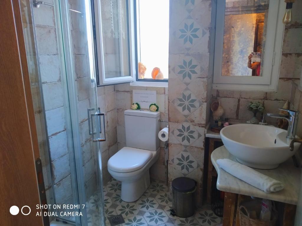 Koupelna v ubytování Violetta Rooms