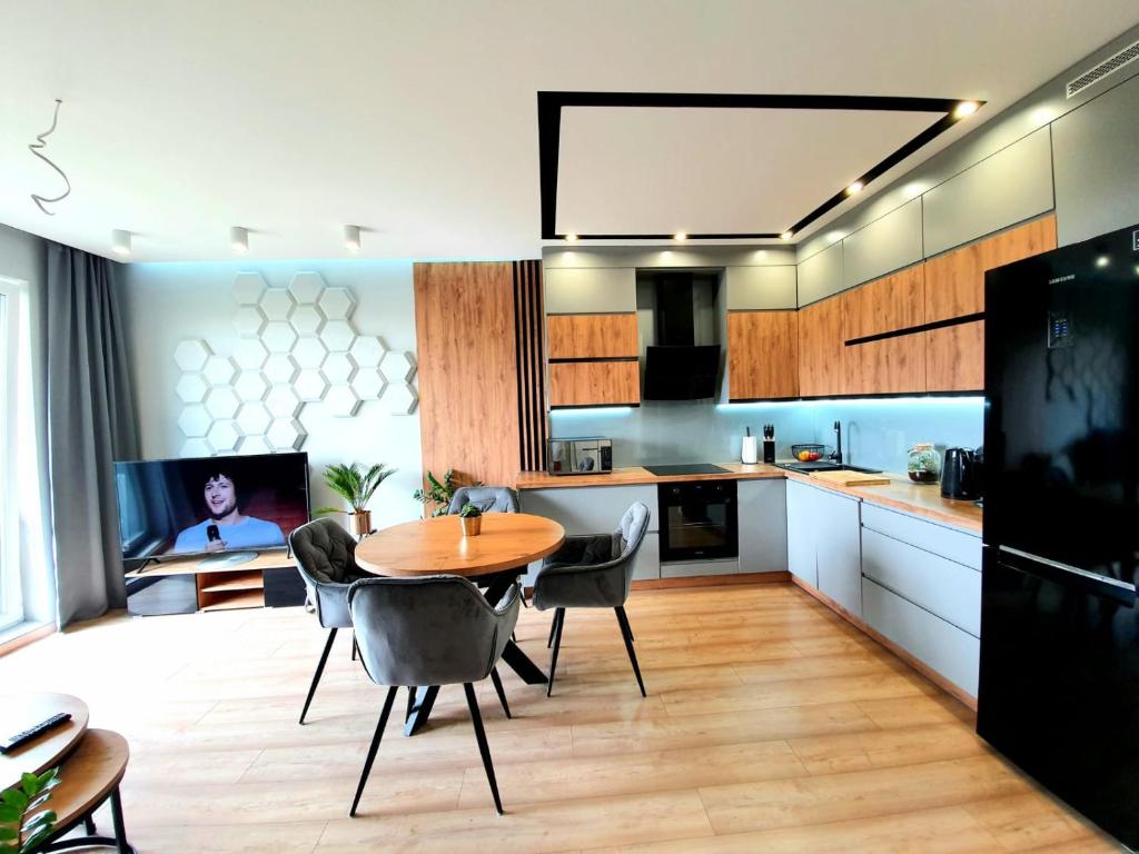 Köök või kööginurk majutusasutuses Apartament 40
