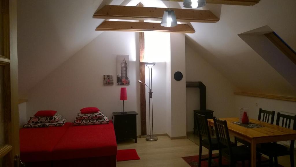 Posezení v ubytování Studio pro 2 osoby se samostatným vstupem