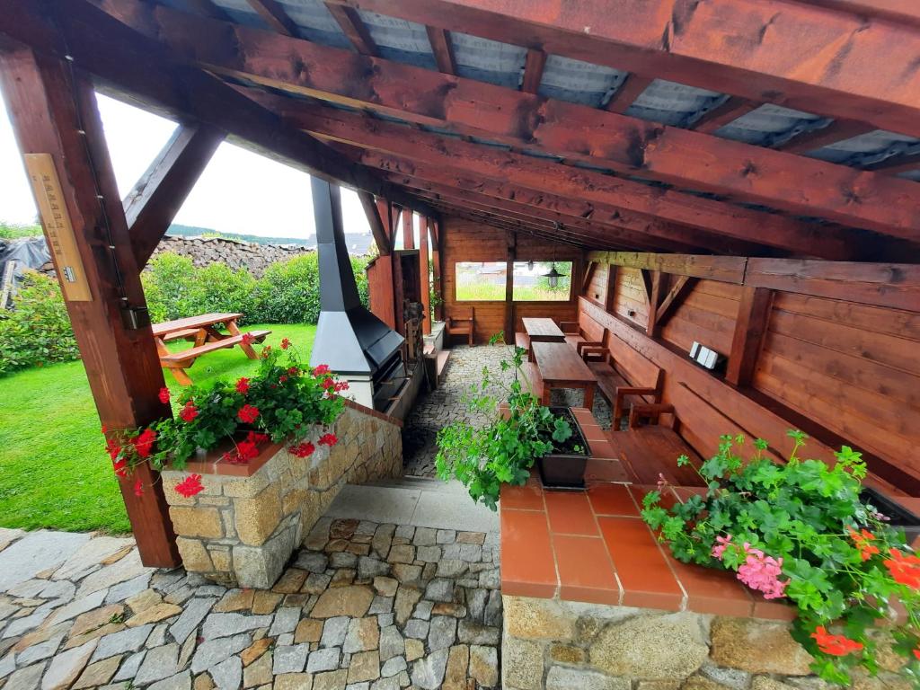 Zahrada ubytování Nad Hřištěm 441