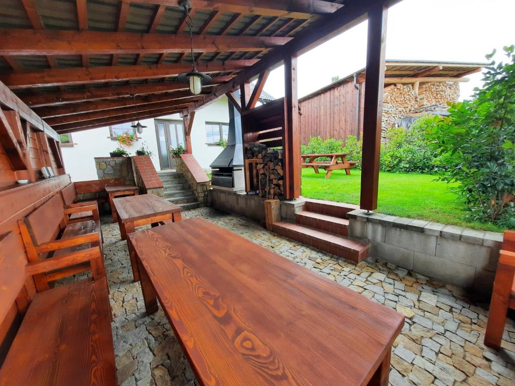 Balkón nebo terasa v ubytování Nad Hřištěm 441