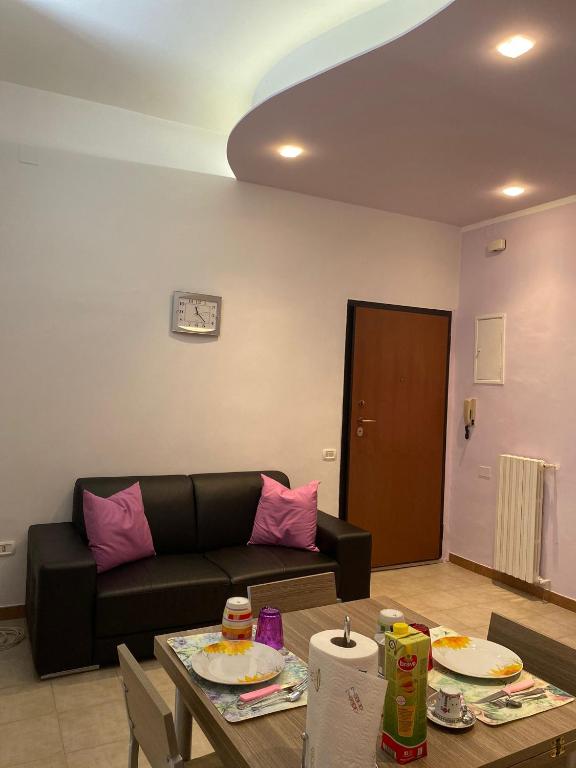 A seating area at Appartamento La Chiesetta