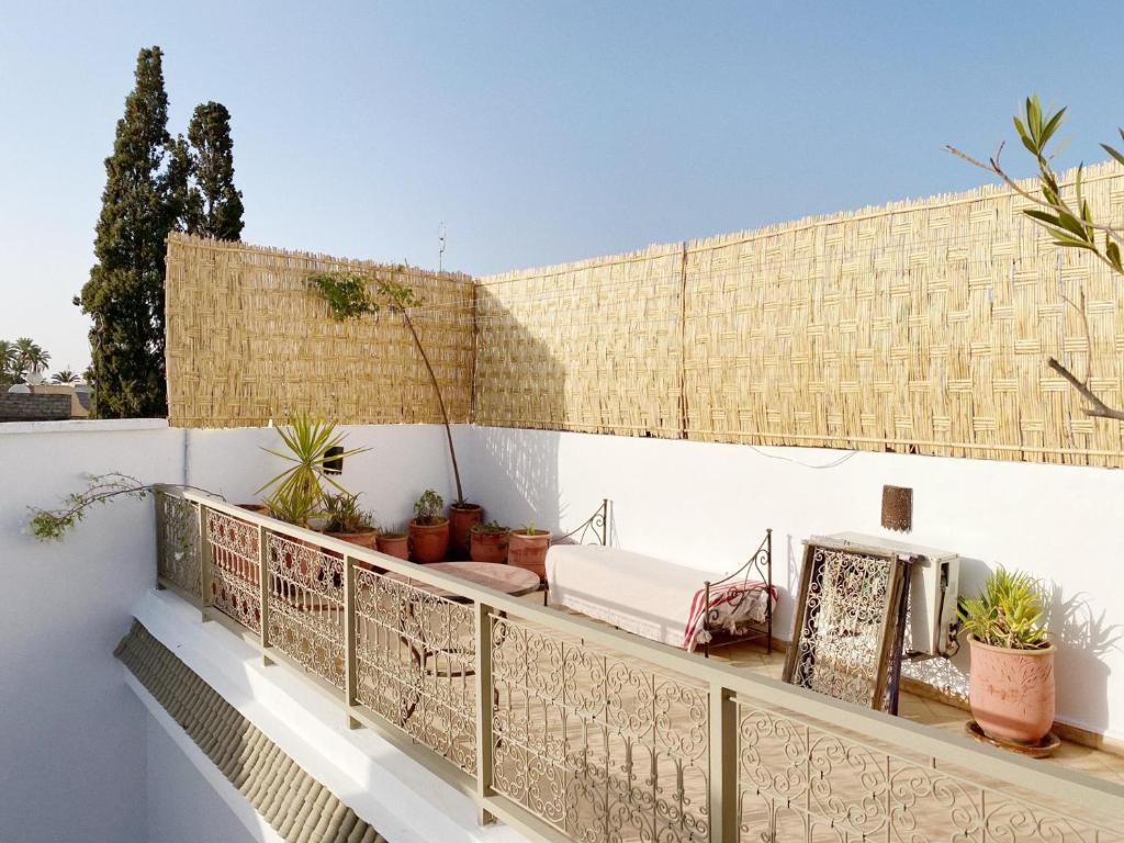 Balkón nebo terasa v ubytování Private house Riad Arlette exclusive