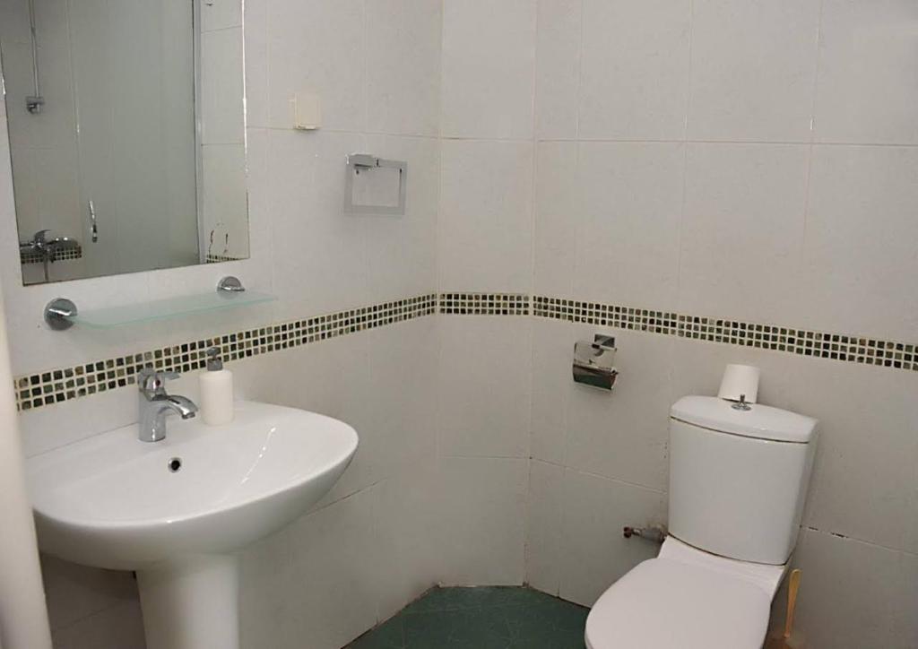 Koupelna v ubytování Hotel 7