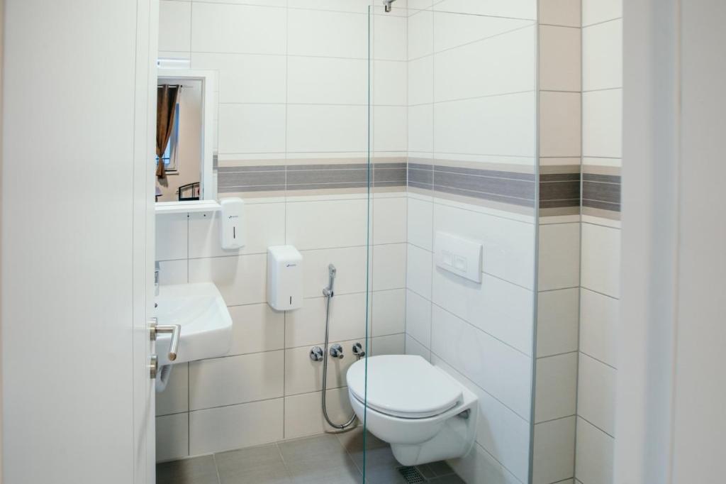 Koupelna v ubytování Sarajevo Stories Apartments Free Parking