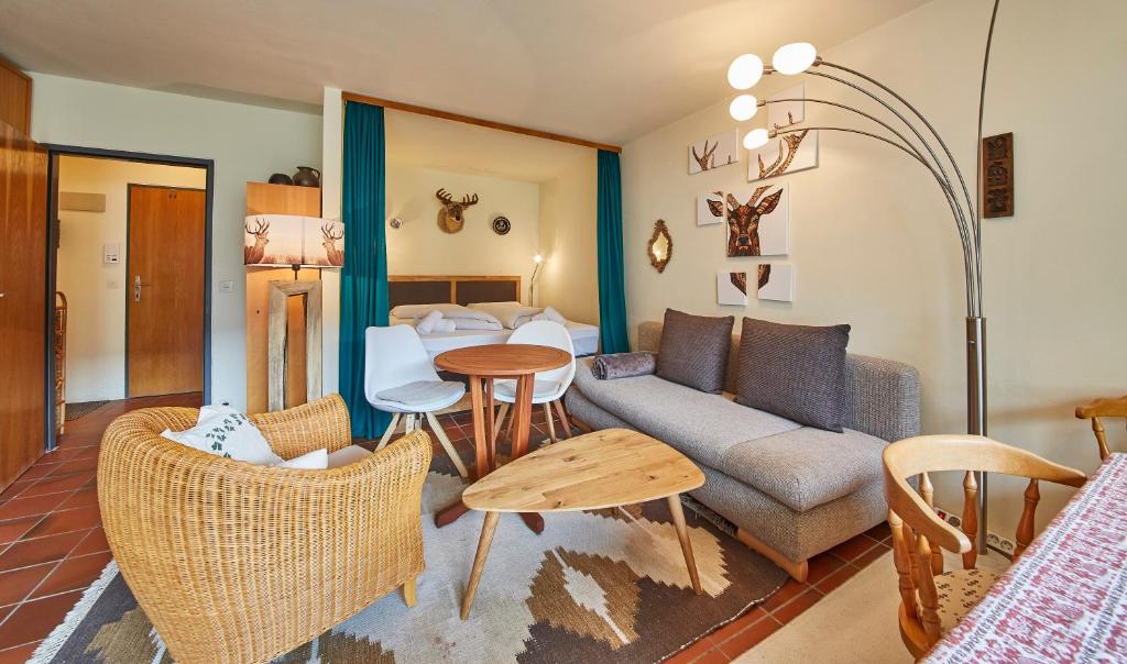 Posezení v ubytování Appartement Homely