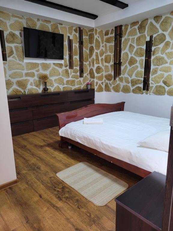 Postel nebo postele na pokoji v ubytování MAG Motel