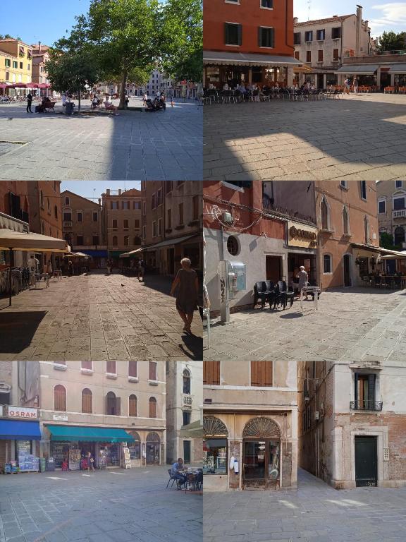 منطقه Dorsoduro در ونیز، در یک پرتاب سنگ از Ponte dei Pugni