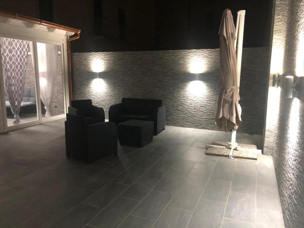 Część wypoczynkowa w obiekcie Sunrise Beach Apartment Trapani
