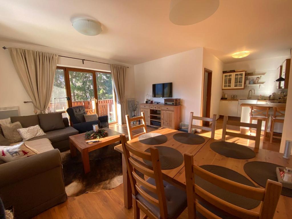TV a/nebo společenská místnost v ubytování Family Apartment Tále