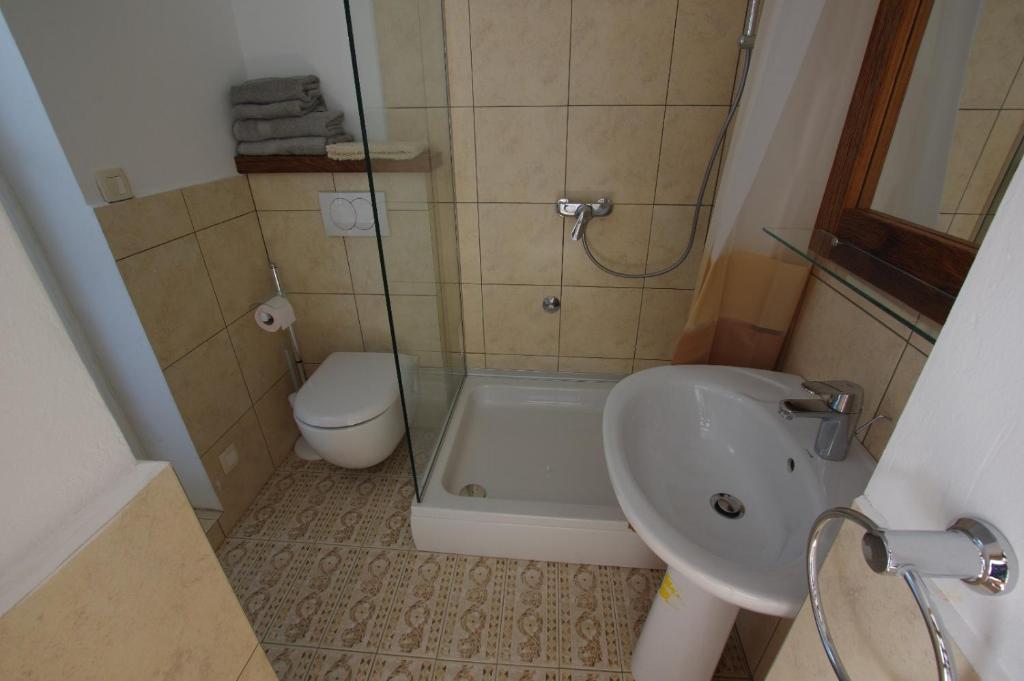 Koupelna v ubytování Villa Malena