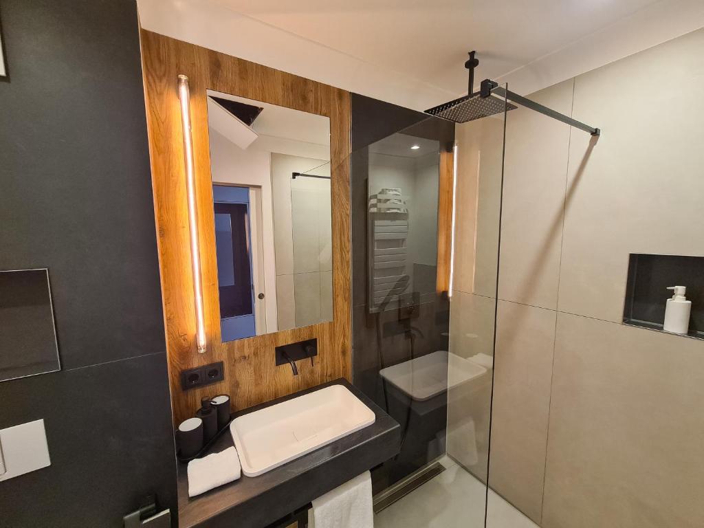 Koupelna v ubytování DAS KEHRS - Hotel auf dem Petersberg