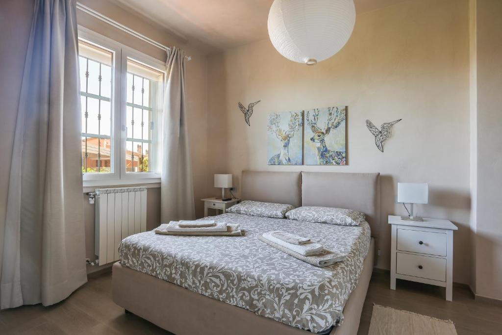 Katil atau katil-katil dalam bilik di Il Capriolino