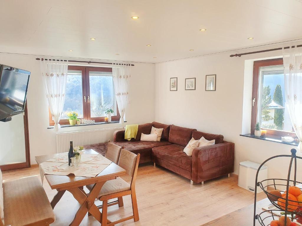 Posezení v ubytování Ferienwohnung Sonnenblick