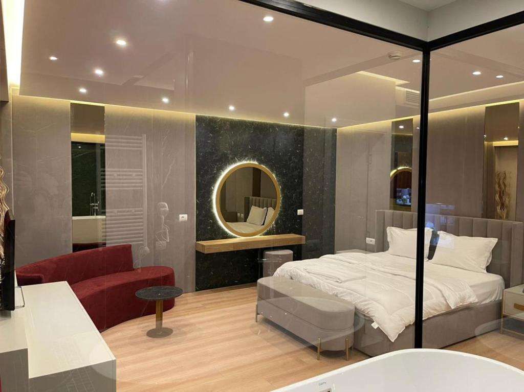 Postel nebo postele na pokoji v ubytování Hotel Colis