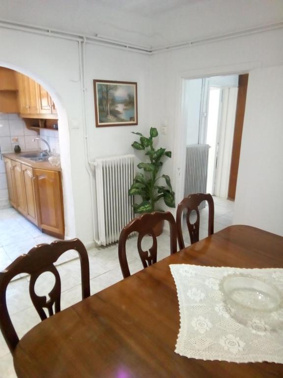 A kitchen or kitchenette at Villa Angela, Traditional Villa in the village