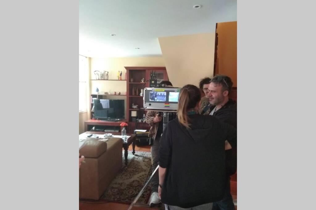 TV a/nebo společenská místnost v ubytování Casa Morazón Fontán Sada
