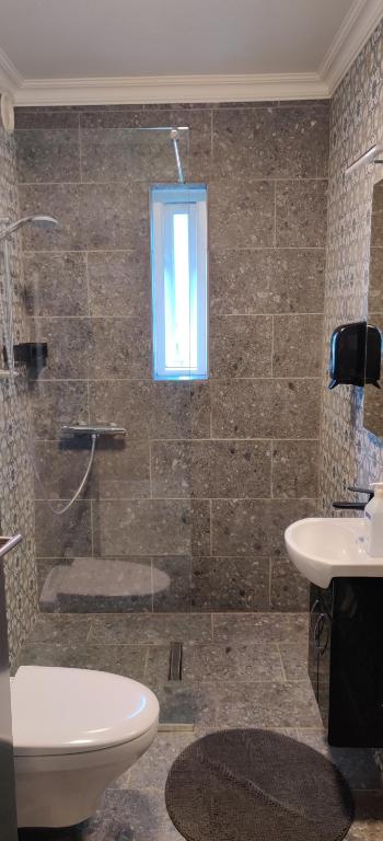 Koupelna v ubytování Selfoss Hostel