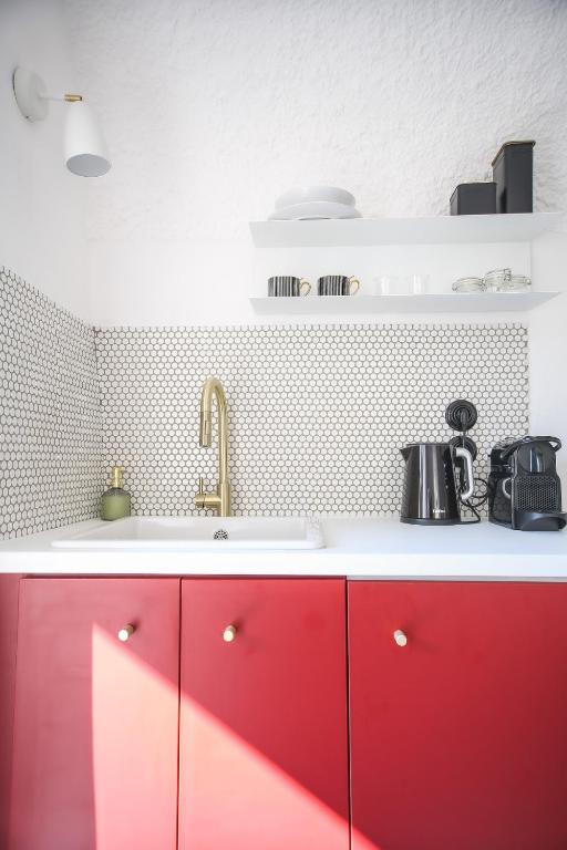 Η κουζίνα ή μικρή κουζίνα στο Domeček / Tiny House