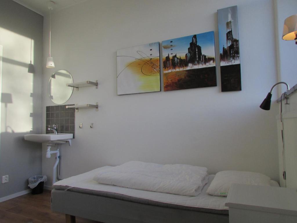 TV a/nebo společenská místnost v ubytování Hallandsåsen Hostel