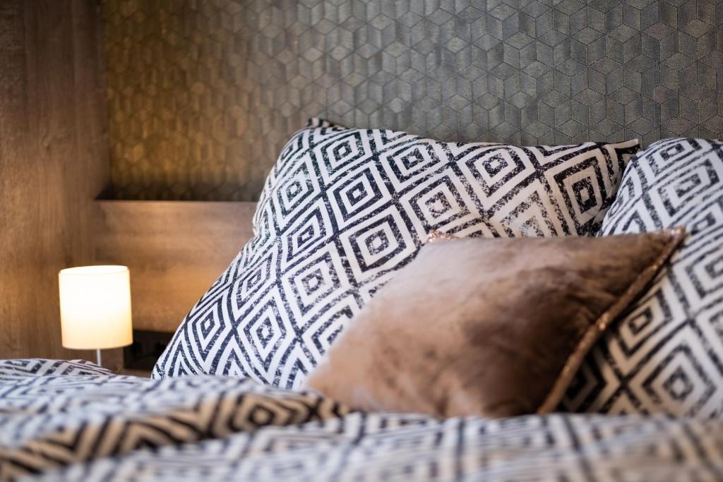 Łóżko lub łóżka w pokoju w obiekcie MyFlat Premium Resort