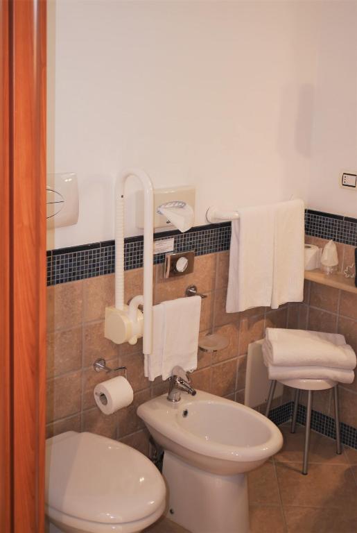 Koupelna v ubytování Hotel Villa Ceselle