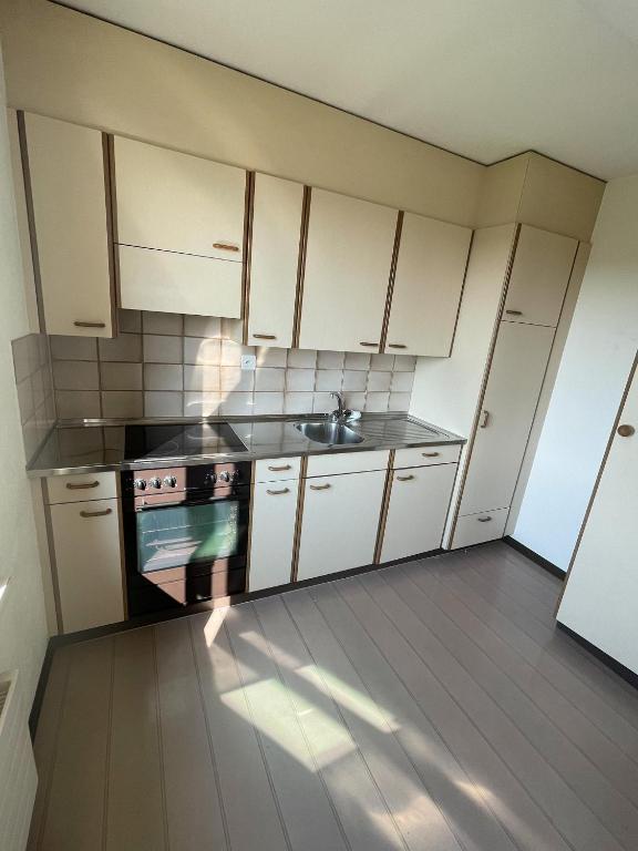 Kuchyň nebo kuchyňský kout v ubytování NEB-THUN LODGE`s Appartement 1 Hilterfingen Ringstrasse 6