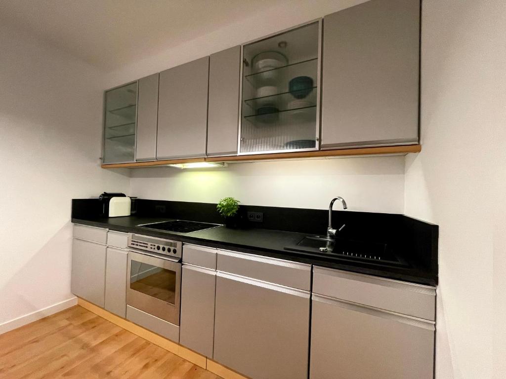 Kuchyňa alebo kuchynka v ubytovaní Apartament Jurata 30